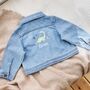 Personalised Dinosaur Design Children’s Denim Jacket, thumbnail 4 of 5