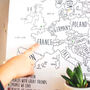 Personalised Europe Pin Board Map With Pins, thumbnail 8 of 12