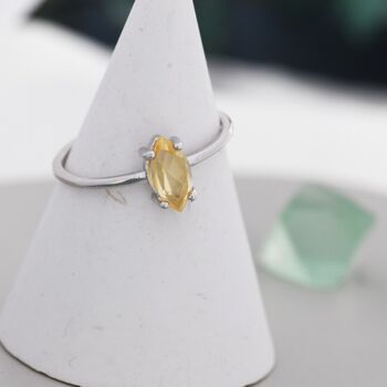 Genuine Yellow Citrine Ring, 2 of 11