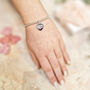 Personalised Mum Bead Stretch Charm Bracelet, thumbnail 4 of 5