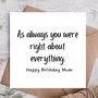 Birthday Card For Mum | Mother Card, thumbnail 1 of 3