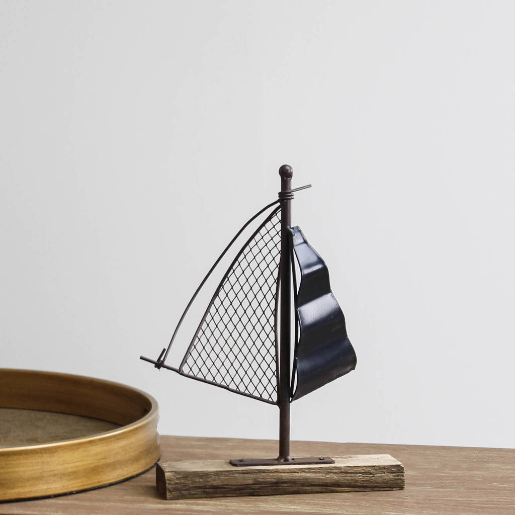 industrial iron sail boat by marquis & dawe
