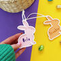 Personalised Easter Bunny Decoration, thumbnail 1 of 3