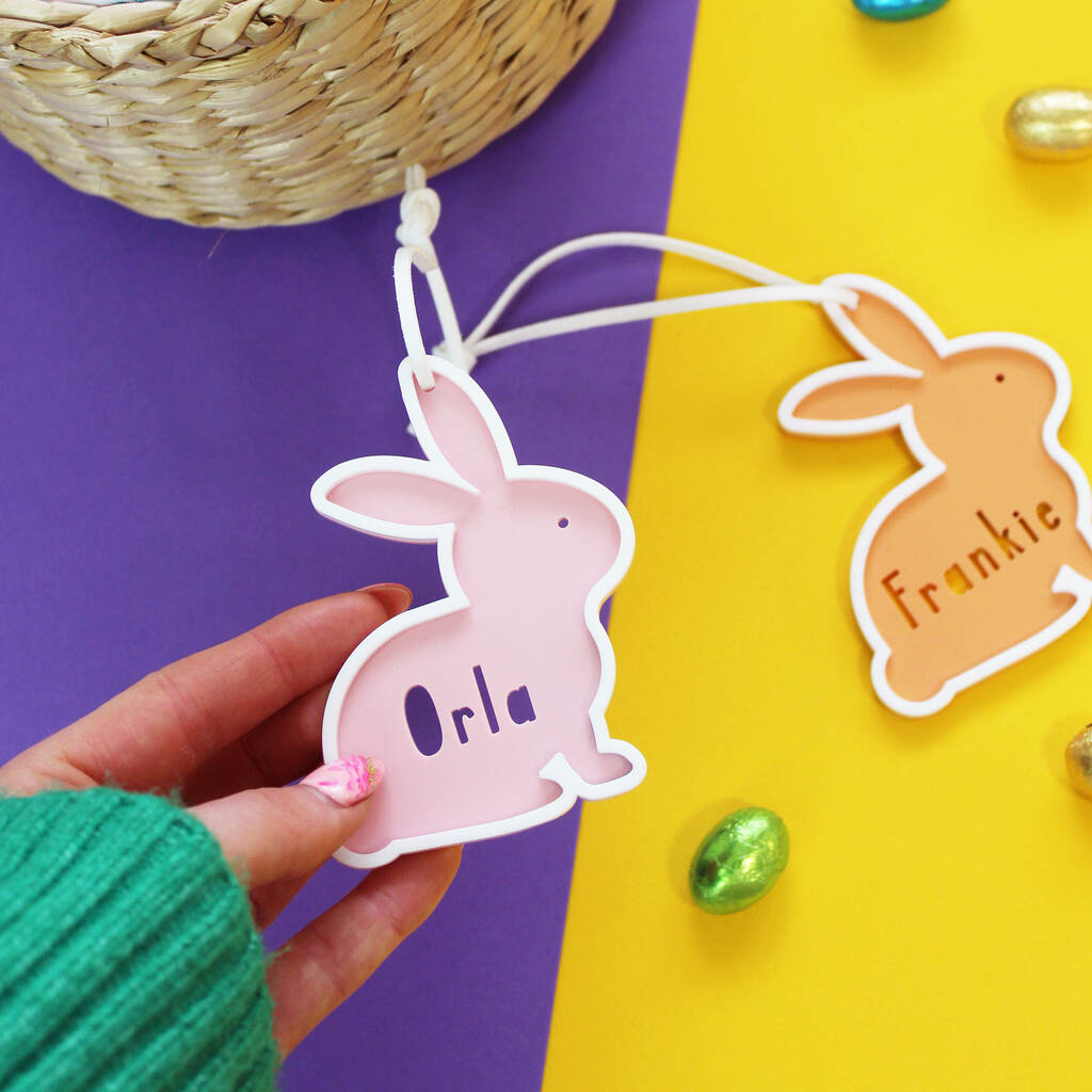 Personalised Easter Bunny Decoration, 1 of 3
