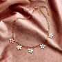 Colour Pop Pearl Daisy Chain Necklace, thumbnail 2 of 6