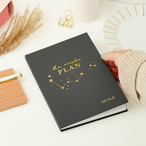 Personalised Master Plan Hardback Notebook By Martha Brook