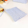 Set Of Three Striped Cotton Re Usable Work Lunch Bags, thumbnail 6 of 11