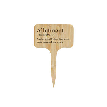 Allotment Definition Wooden Plant Marker | Inspirational Garden Accessory | Plant Sign | Thoughtful Gift For Gardener | Home Decor, 2 of 2