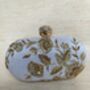 Off White Silk Oval Clutch Bag, thumbnail 1 of 10