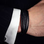 Stylish Multi Layered Leather Bracelet For Men, thumbnail 2 of 3