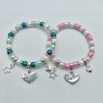 Personalised Sister Bracelet Or Cousin Charm Bracelet, 10 of 12