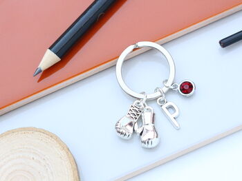 Personalised Boxing Keyring Boxer Gift, 6 of 10
