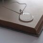 Latitude And Longitude Necklace In Sterling Silver, thumbnail 2 of 7