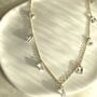 Baguette Diamond Station Necklace, thumbnail 5 of 6