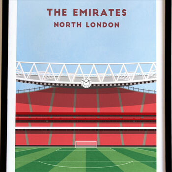 Emirates Stadium Art Print Arsenal Football Gift, 2 of 8