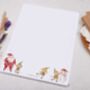 A4 Letter Writing Paper With Christmas Santa And Elf, thumbnail 2 of 6