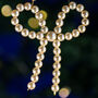 Pearl Crystal Bow Christmas Decoration, thumbnail 1 of 2