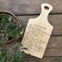 Personalised Hand Written Recipe Paddle Board, thumbnail 3 of 5