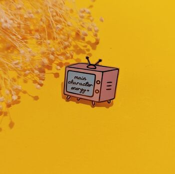 Main Character Energy Enamel Pin Badge, 2 of 5