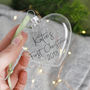 Baby's First Christmas Personalised Glass Bauble, thumbnail 3 of 7