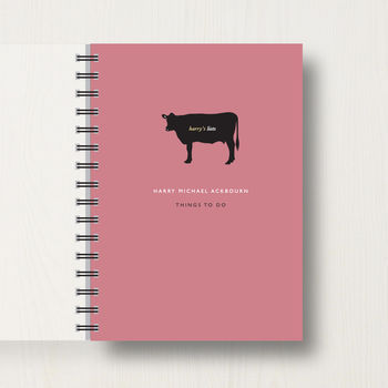 Personalised Cow Lover's Journal Or Notebook, 10 of 10