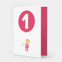 One Today Girl With Balloon Card, thumbnail 1 of 3