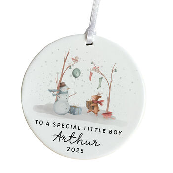 Personalised Special Little Boy Christmas Ornament, 2 of 7