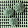Green And White Stripy Paper Fan Decoration Kit, thumbnail 1 of 6