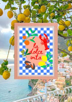 La Dolce Vita Checkered Print For Foodies, 2 of 2