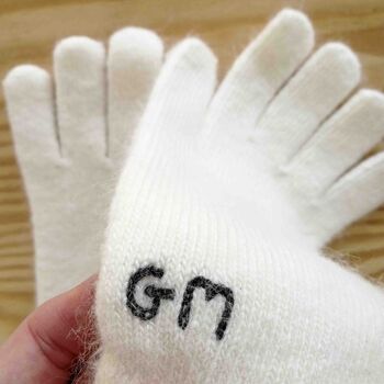 Personalised Womens Cashmere Wool Winter Gloves Gift, 8 of 10