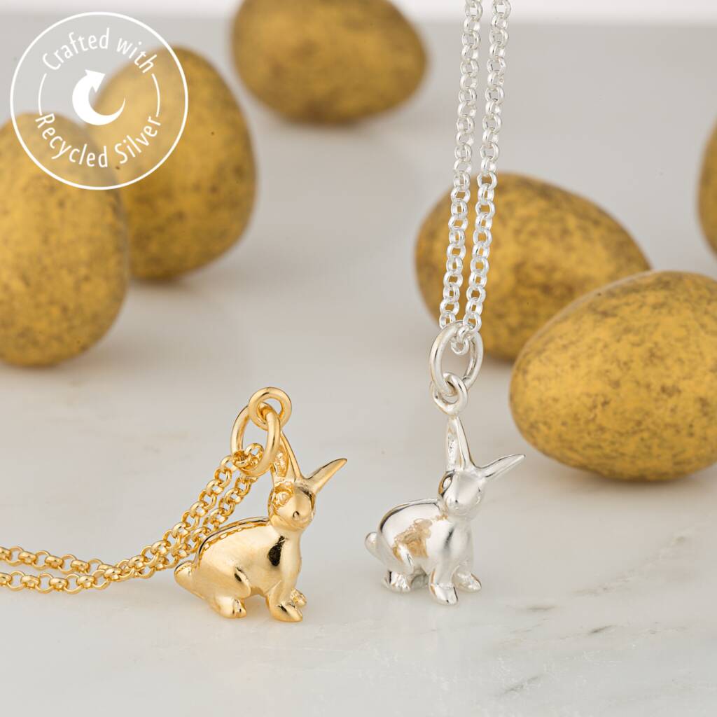 Bunny Necklace With Personalised Message Card, 1 of 8