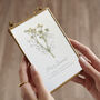 Personalised Pressed Flower Teacher Thank You Frame, thumbnail 1 of 2