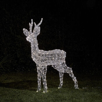 Swinsty Stag Dual Colour LED Battery Outdoor Reindeer, 3 of 3
