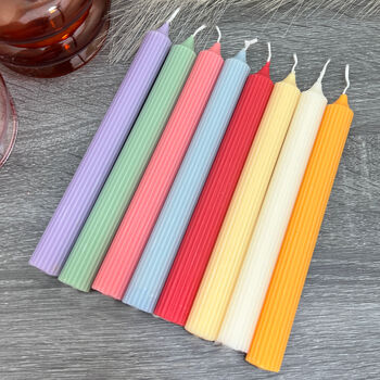 Pastel Dinner Candles Soy Wax Taper Candle, 2 of 7