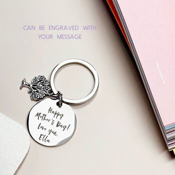 'Loving Me As Your Own' Keyring Gift For Step Mum, 2 of 6