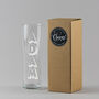 Personalised Shadowed Font Pint Glass, thumbnail 2 of 5