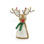 Handmade Felt Sassy Rudolph Christmas Tree Topper, thumbnail 1 of 5