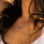 Elegant Topaz Cluster Silver Necklace Zaria, thumbnail 1 of 3