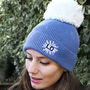 Personalised Womens Winter Wool Bobble Beanie Hat Gift, thumbnail 1 of 10