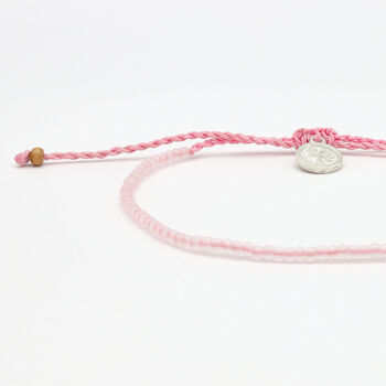 Ka'anapali Frosted Glass Beaded Anklet, 5 of 12