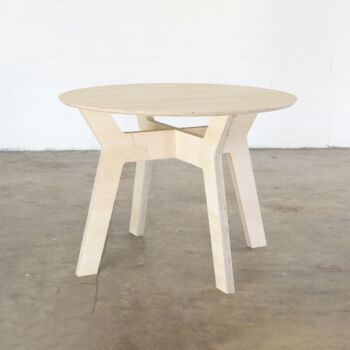The Mhor Table In Natural Plywood, 2 of 3