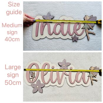 Large Wooden Name Sign For Kids Bedroom Personalised, 7 of 12