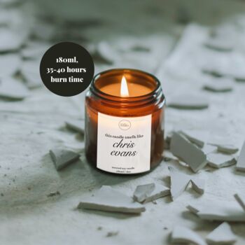 Chris Evans Candle With Matches Captain America Gifts, 2 of 10