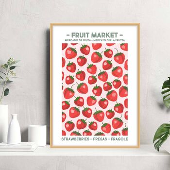 Fruit Market Kitchen Prints In Soft Pastel Colours, 4 of 4