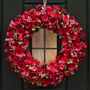 Deluxe Winter Roses Christmas Wreath, thumbnail 1 of 7