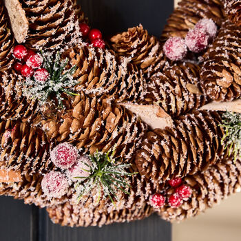 Winter Woodland Luxury Door Wreath, 4 of 5