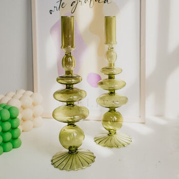 Mia 70s Style Tablescape Candle Holder, 3 of 7