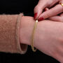 Personalised Gold Triple Rope Chain Bracelet, thumbnail 1 of 3