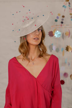 Polkadot Boater Hat For Special Occasions 'Bonbon', 7 of 7