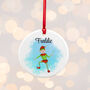 Personalised Playful Elf Christmas Ornament, thumbnail 4 of 9